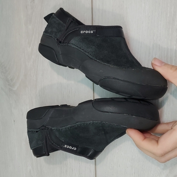 Crocs Kids Unisex Cunning Cameron Clogs Suede Toddler shoes sz C10 - Picture 8 of 12